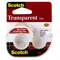 3M TAPE HAND DISPLAY RED TRANSPARENT